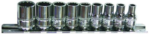 SP Tools S/SET RAILS 1/4 DR 9PCE 12PT SAE