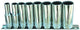 SP Tools S/SET RAILS 3/8 DR DEEP 8PCE 12 PT SAE