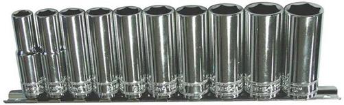SP Tools Deep Socket Rail Set 10pc 3/8 Dr Metric- 6pt
