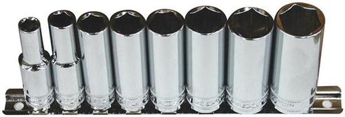 SP Tools S/SET RAILS 3/8 DR DEEP 8PCE 6PT SAE