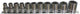 SP Tools Socket Rail Set 11pc 1/2 Dr 6PT SAE