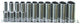 SP Tools S/SET RAILS 1/2DR DEEP 11PCE 12PT SAE