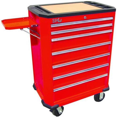 SP Tools TOOL BOX ROLLER CAB STEEL 26 7 DRAW RED