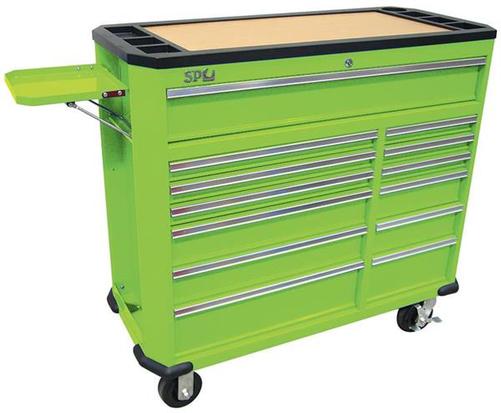 SP Tools TOOL BOX ROLLER CAB STEEL 41 13DR GREEN