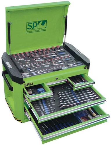 SP Tools 212PC METRIC TOOL KIT IN CUSTOM GREENBOX