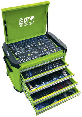 SP Tools 227 PC TOOL KIT IN ATOMIC GREEN CONCEPT