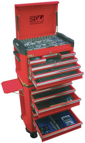 SP Tools TOOLKIT 408 PCE MET/SAE RED
