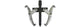 SP TOOLS 2 JAW REV. GEAR PULLER-150MM