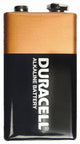 DURACELL BATTERY ALKALINE 9 VOLT