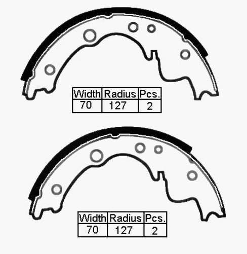 Remsa B/S DAF 400 SERIES 89-93 254 X 70