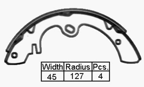 Brakeplus B/S R Nis 720 Ute -81 254 X 45mm