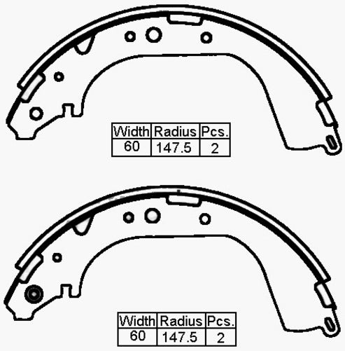 RDA Brakes Brake Shoe (K179)