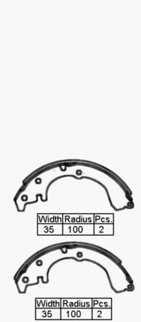 RDA SHOE SET - BRAKE