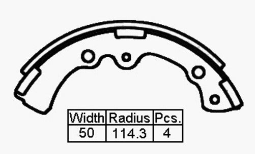 BRAKEPLUS BRAKE SHOES Front TOYOTA Lite Ace Km20 79-85 228