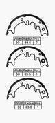 VETTO BRAKE SHOE  H TOYOTA  Corona Celica 167 X 30M