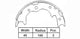 VETTO BRAKE SHOE H/B TOYOTA DYNA  99-02 200