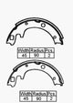 BRAKEPLUS BRAKE SHOE REAR MAZ E SER 83- 180 X 45M