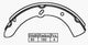 VETTO BRAKE SHOE FRONT MAZDA TITAN 3.5-4.0  84- 320 x 90mm