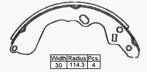 VETTO B/S R MAZ 626 94-99 228 X 31.5MM