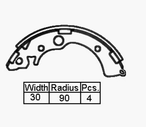 Remsa B/S R HON CIVIC 88-93 180