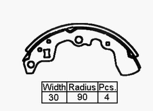 TINKR BRAKE SHOES - SUZUKI SWIFT