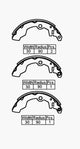 LPR BRAKE SHOE REAR Suzuki Alto 81- 180