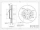 OE+ FRONT BRAKE DISC ROTOR MAZDA 300*25*49ID*72H 5 STUD- DR9666V