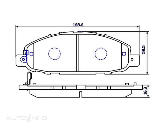 OE+ CEREMIC BRAKE PADS FRONT NISSAN - DB1769CP