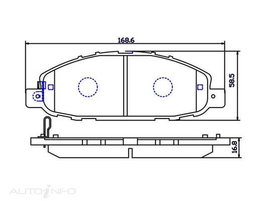OE+ CEREMIC BRAKE PADS FRONT NISSAN - DB1769CP