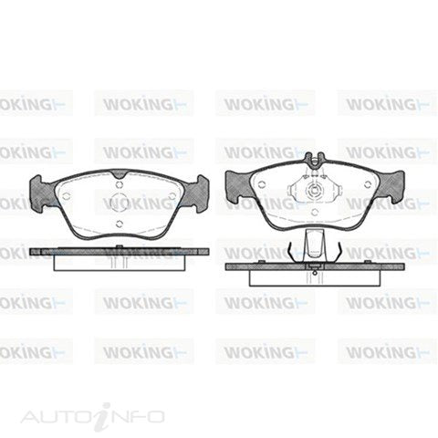 WOKING FRONT DISC PAD SET MERCEDES C CLASS CLK 96-04 - P4863.00