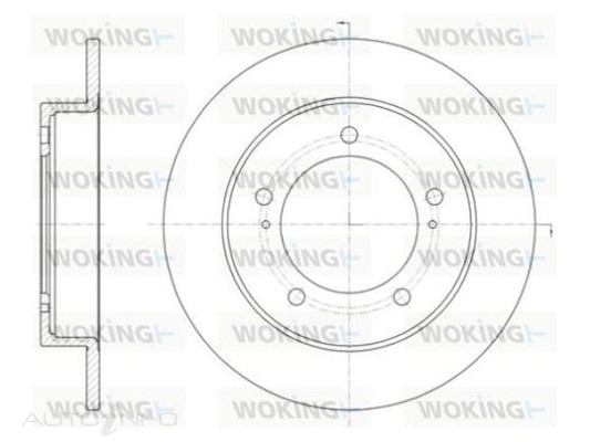 WOKING FRONT BRAKE DISC SUZUKI JIMNY 290mm SOLID 107mm C/HOLE - D6329.00