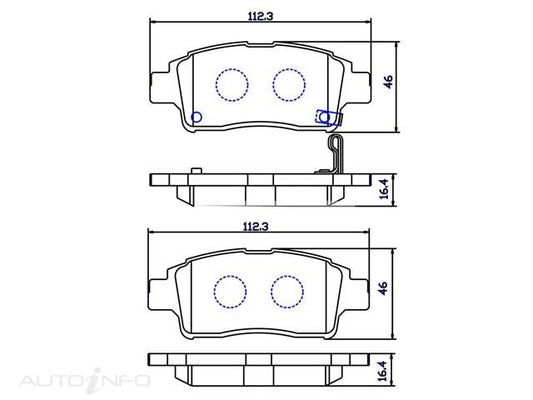 SUREHALT BRAKE PADS FRONT SUITABLE FOR TOYOTA - DB1378SH