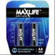 MAXLIFE BATTERY RECHARGEABLE AA 2500MAH 2 PACK