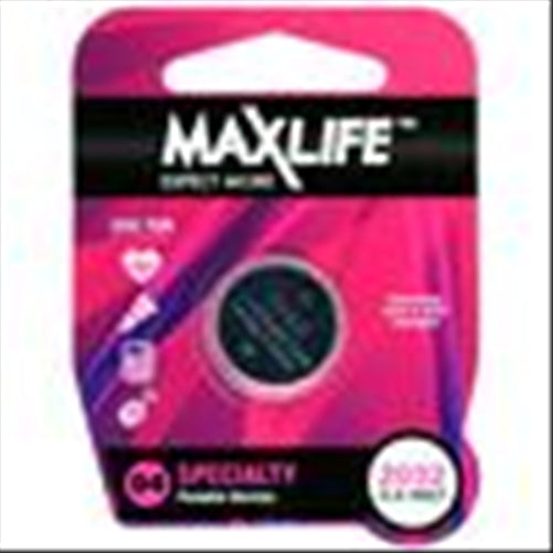 MAXLIFE BATTERY LITHIUM BUTTON CELL CR2032