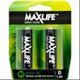 MAXLIFE BATTERY ALKALINE D - 2 PACK