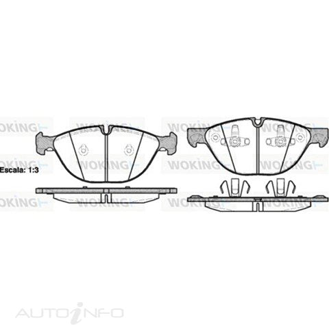 BRAKE PADS FRONT BMW X5 E70 07> P13983.00