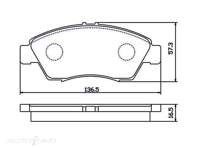 OE+ ORGANIC BRAKE PADS F HONDA - DB1286EF