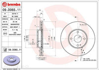 D/ROTOR FR MAZ MX5 MAZDA2 14> 258*22*20 VENT 4STUD 55id 44HT - 09.D065.11