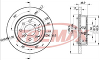 FREMAX BRAKE ROTOR VENTED PAIR FRONT BD-0715