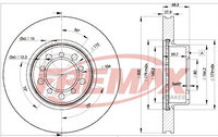 FREMAX BRAKE ROTOR VENTED PAIR FRONT BD-0805