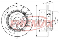FREMAX BRAKE ROTOR SOLID PAIR REAR BD-1706