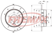 FREMAX BRAKE ROTOR SOLID PAIR REAR BD-2113