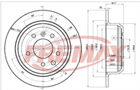 FREMAX BRAKE DISC REAR PAIR JAGUAR SOVEREIGN BD-2511