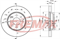 FREMAX BRAKE ROTOR VENTED PAIR FRONT BD-2559