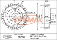 FREMAX BRAKE DISC REAR PAIR BD-2677