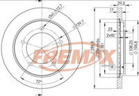 FREMAX CARBON + GRAND VITARA FRONT PAIR BD-2863