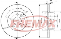 FREMAX BRAKE ROTOR SOLID PAIR FRONT BD-3012