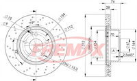 FREMAX BRAKE ROTOR VENTED PAIR FRONT BD-3054