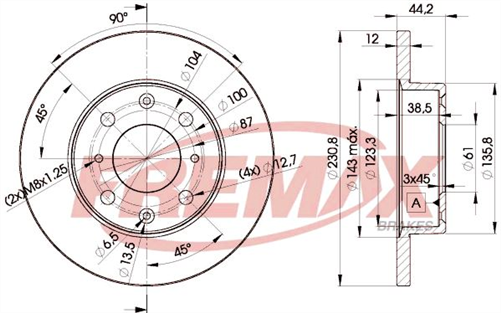 FREMAX BRAKE DISC FRONT PAIR BD-3169