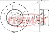FREMAX BRAKE ROTOR SOLID PAIR FRONT BD-3180